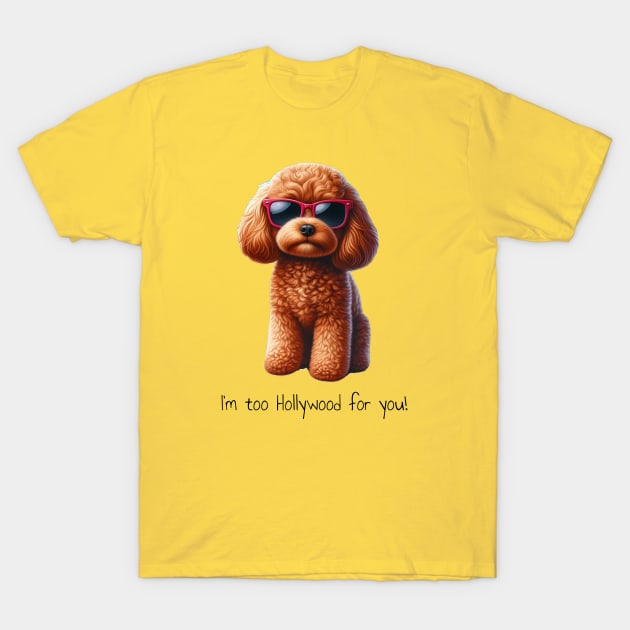 This cavoodle to too Hollywood for you! T-Shirt by The Artful Barker